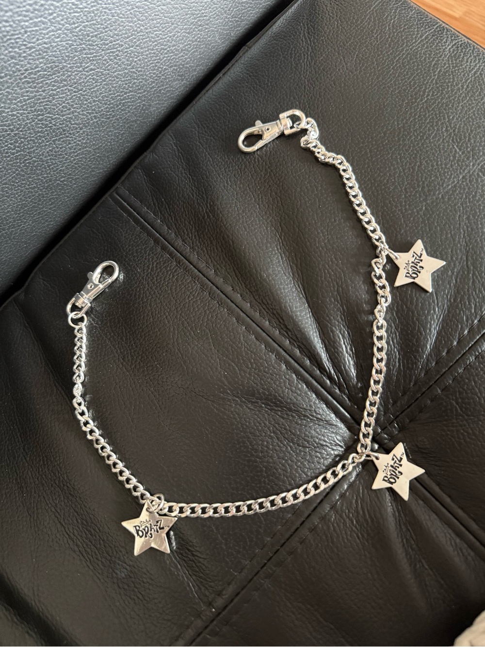 Bratz Silver Star Charm Chain Belt -